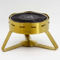 ECO Serve Large Round Buffet Stand PVD Gold - Base Only