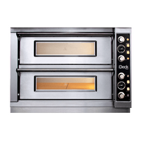 iDeck Electric Double Deck Pizza Oven, Manual Controls (8 Pizzas)