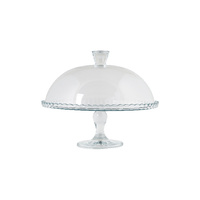322mm Glass Cake Cover and Cake Stand