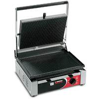 Sirman Single Panini Machine - Ribbed Top/Ribbed Bottom