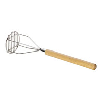 450mm Potato Masher Wood Handle