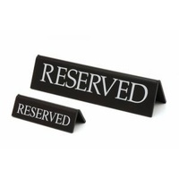 95x30mm Reserved Sign Black