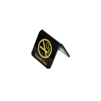 NO SMOKING A Frame sign Black/Gold