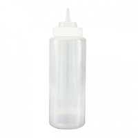1000ml Squeeze Bottle Clear, wide mouth