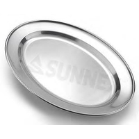 300mm Oval Stainless Steel Platter