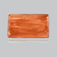 340x195mm Rustic Terracotta Rectangle Longfine