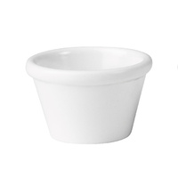 63mm Dia White Dipping Dish Melamine, 45ml