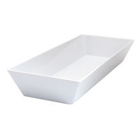 500 x 200 x 70mm Rectanglur Deep Dish White - Melamine