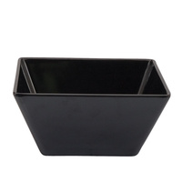 180 x 180 x 85mmH Black Square Bowl - Melamine