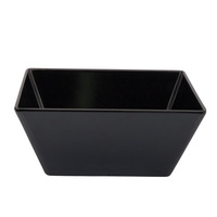 240 x 240 x 100mmH Black Square Bowl - Melamine