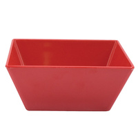 240 x 240 x 100mmH Red Square Bowl - Melamine