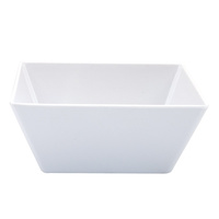 240 x 240 x 100mmH White Square Bowl - Melamine