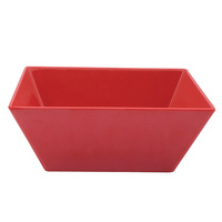 300 x 300 x 115mmH Red Square Bowl - Melamine