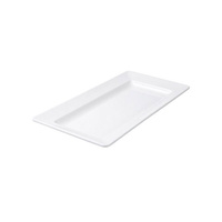 360 x 205mm Rectangular Wide Rim Platter - Melamine