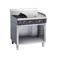 Moffat Cobra C9B Two open Burners with 600mm Gas Grill Plate On Open Cabinet Base - 900mm
