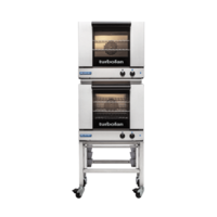 Moffat E28M4/2C Double Turbofan Electric Convection Oven On Stand