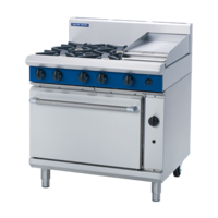 Blue Seal G506C Gas Static Oven, 4 Hobs & Griddle Plate