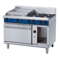 Blue Seal G508B Gas Static Oven With 4 Hobs And 600mm Griddle Plate
