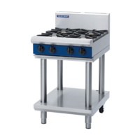 Blue Seal G514D-LS Gas 4 Burner Cooktop On Leg Stand - 600mm Wide