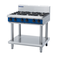 Blue Seal G516D-LS Gas 6 Hobs On Leg Stand - 900mm Wide