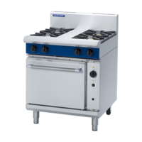 Blue Seal G54D Gas Convection Oven With 4 Hobs - 750mm Wide