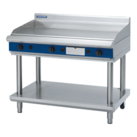 Blue Seal GP518-LS Gas Griddle On Leg Stand - 1200mm Wide