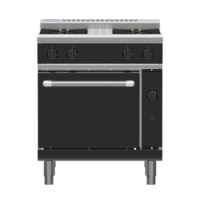 Waldorf RNLB8510G Low Profile Bold Gas Static Oven With 4 Hobs - 750mm Wide