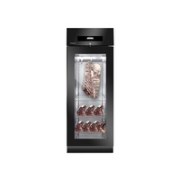 Dry Age Meat cabinet, Black Single Door, 150kg product Capacity, supplied with 3 shelves and 2 sets of rod grids. 