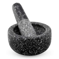 200mm Black Mortar And Pestle