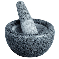 180mm Black Mortar And Pestle