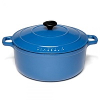 260mm Cast Iron Round French Oven Sky Blue
