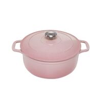 260mm Cast Iron Round French Oven Cherry Blossom 