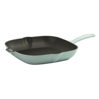 250mm Cast Iron Frypan Duck Egg Blue 