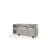 Skope Reflex Three Door Underbench Freezer with Stainless Steel Top