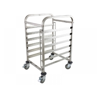 Bakers Trolley Fits 6 x Full Size Bun Pans 