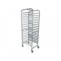 Bakers Trolley Fits 17 x Full Size Bun Pans 
