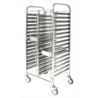 Double Gastronorm Trolley Fits 32 x 1/1 GN Trays - 740 x 550 x 1735mm High