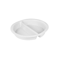 Round Porcelain Split Food Pan 385mm Diameter (350mm inside)fits Chafer 8330003 Ryner