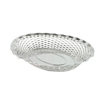 Large Stainless Steel Vintage Serving Basket