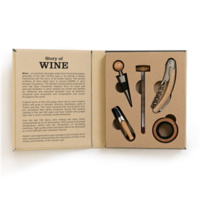 Wine serving set in box, 5 piece