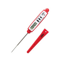 CDN ProAccurate Thin Tip Thermometer (Calibratable) Red, Digital Probe (-40C +230C)
