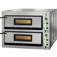 Wide Model Fimar Electric Twin Deck Pizza Oven - 6 Pizzas @ 350mm per deck, 1370 wide x 850 Deep x 750mm high, 215kg