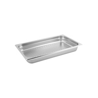 1/1 Size 65mm Deep Perforated Stainless Steel Gastronorm - Anti Jam