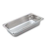 1/3 Size 150mm Deep Stainless Steel Gastronorm - Anti Jam