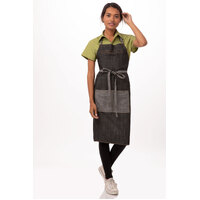 Manhattan Bib Apron Black/Denim 