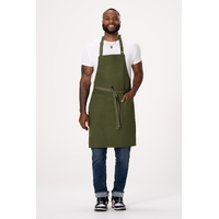 Lockharte Canvas Bib Apron Military Green