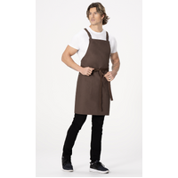 Lockharte Canvas Cross Over Back Apron Espresso (pair with strap XNS07)