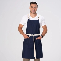 Lockharte Canvas Cross Over Back Apron Blue (pair with strap XNS07)