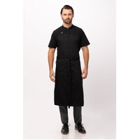 Black Brio Chefs Bib Apron with Pocket 