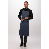 Blue Brio Chefs Bib Apron with Pocket 